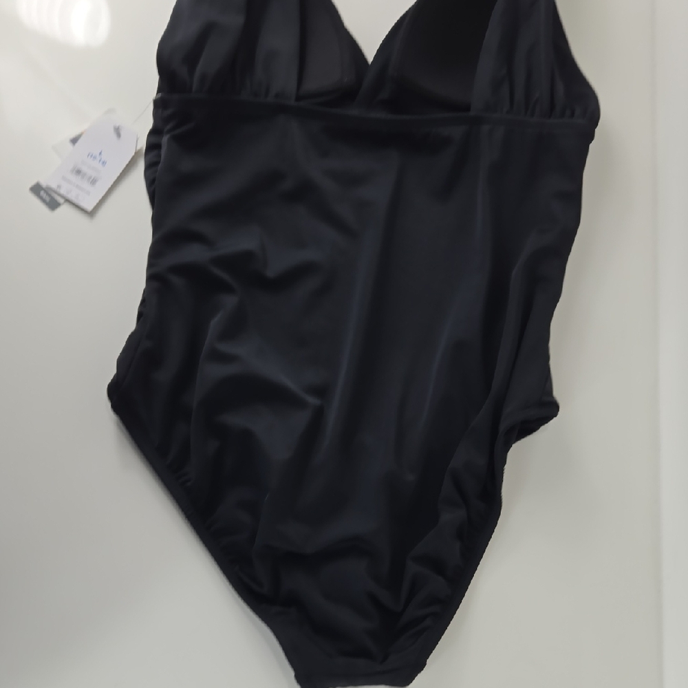 Time and Tru Black One Piece Swimsuit Large - Picture 9 of 14